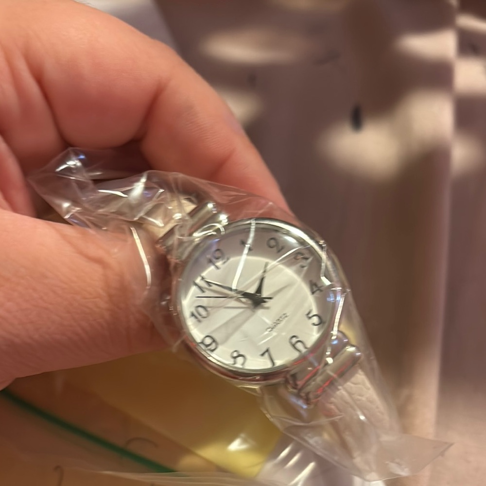 Timex Silver and White Smartwatch with Classic Design